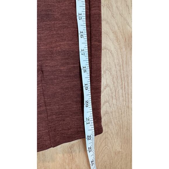 Athleta Altitude Polartec Half Zip Sweatshirt Rust Size Large - Picture 12 of 12